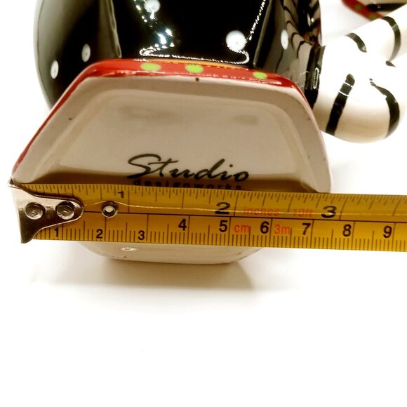 Studio Designworks Coffee Cups Set of 2 Ceramic Hand Painted Flower Mugs Set VTG - Picture 12 of 12